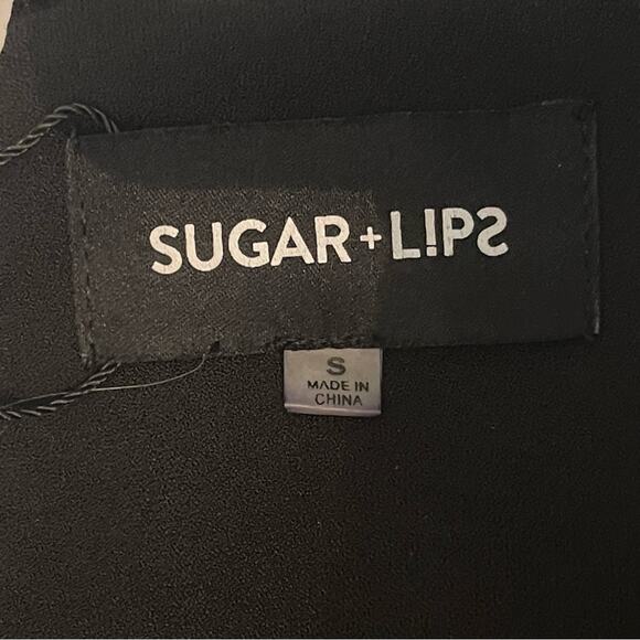 SugarLips Black Racer Back Boudoir Goth Grundge Midi Dress NWT Size S - Picture 8 of 12